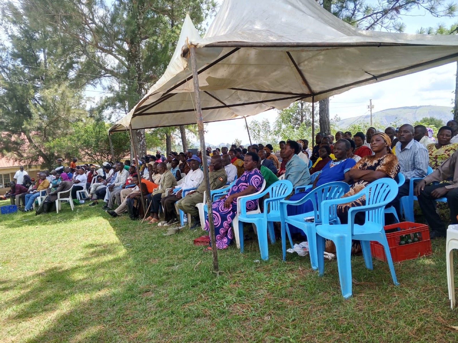 Members attending the Bisheshe SACCO Annual General Meeting
